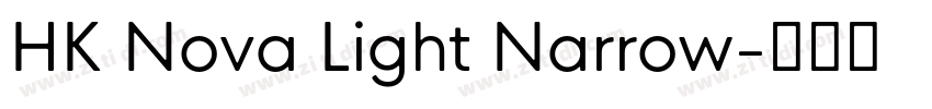 HK Nova Light Narrow字体转换